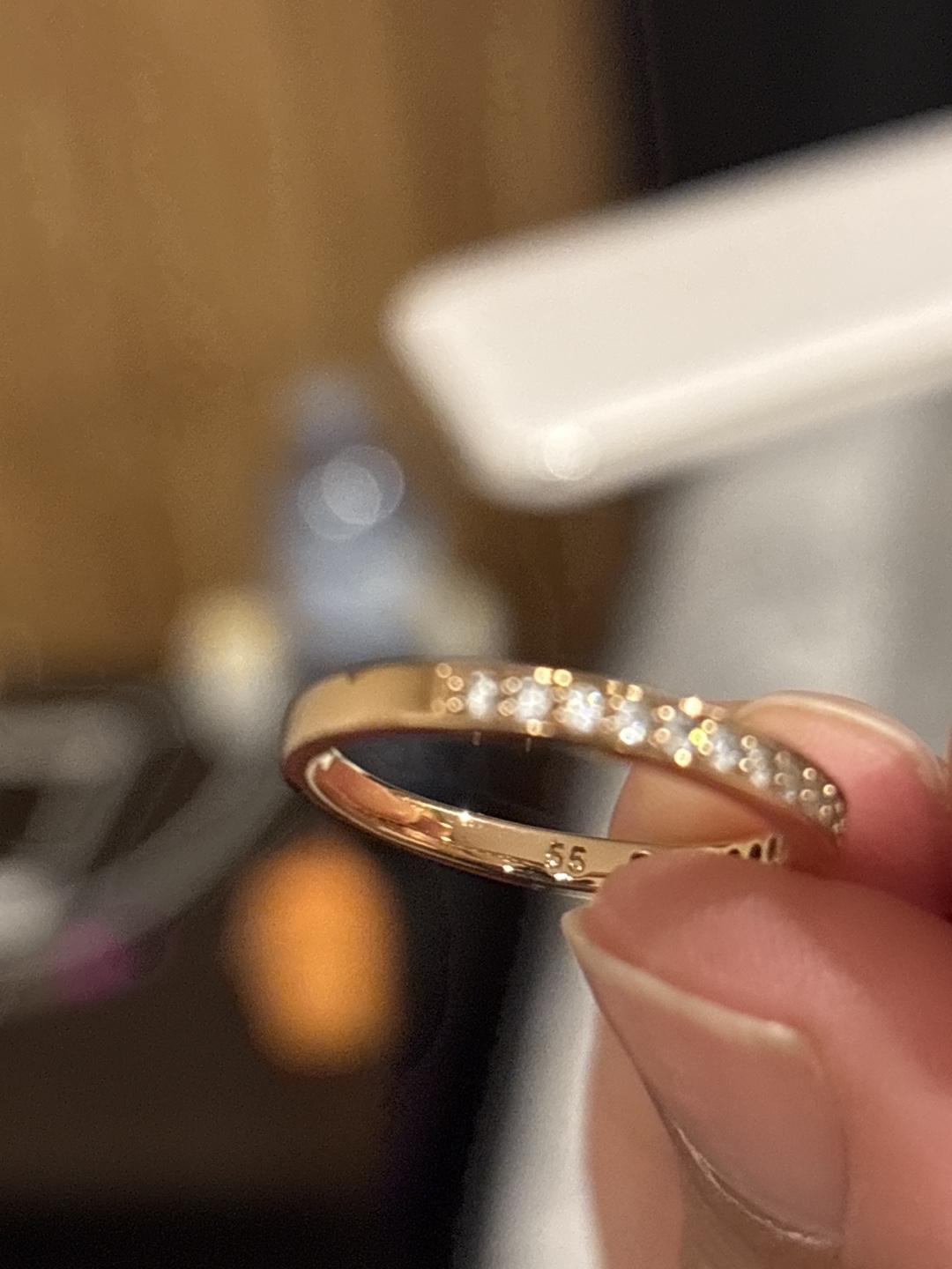 Swarovski Rose Gold Diamond Eternity Band - photo 3