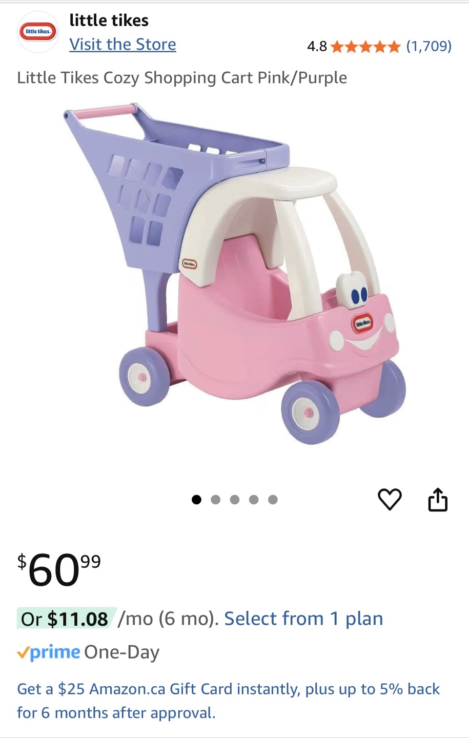 Little Tikes Shopping Cart Pink/Purple - photo 3