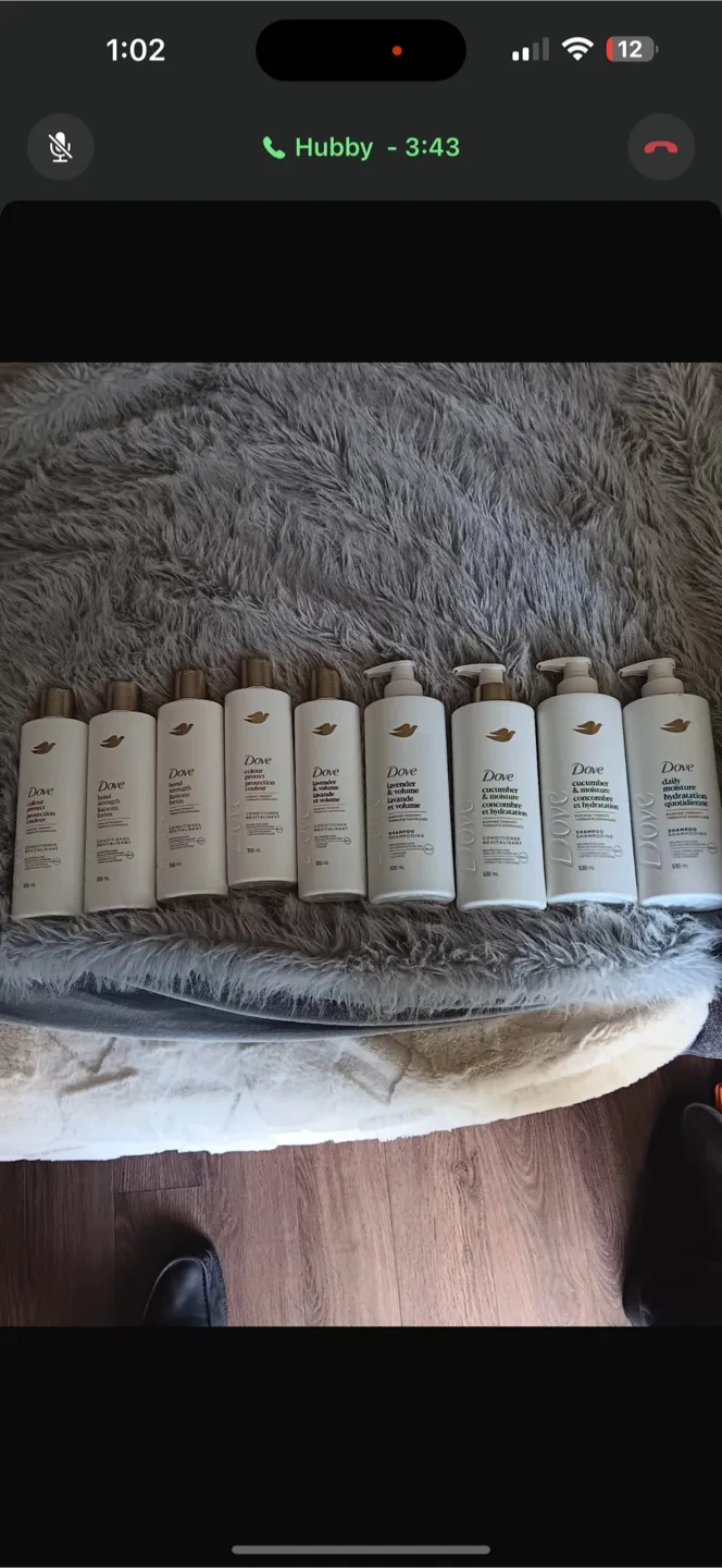 Dove Shampoo and Conditioner Bottles thumbnail