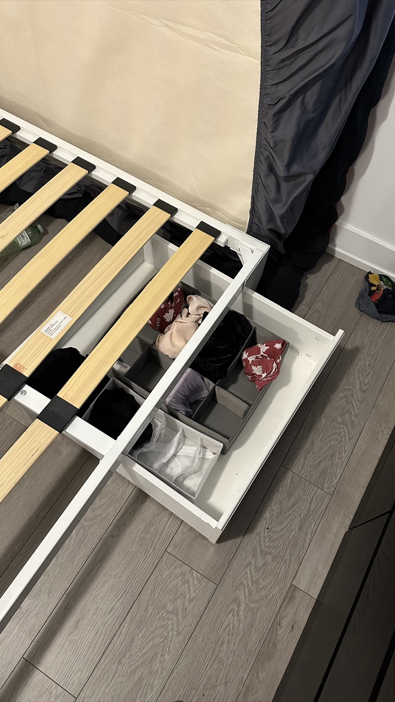 Double Bed Frame with Under Bed Storage Drawers - photo 5