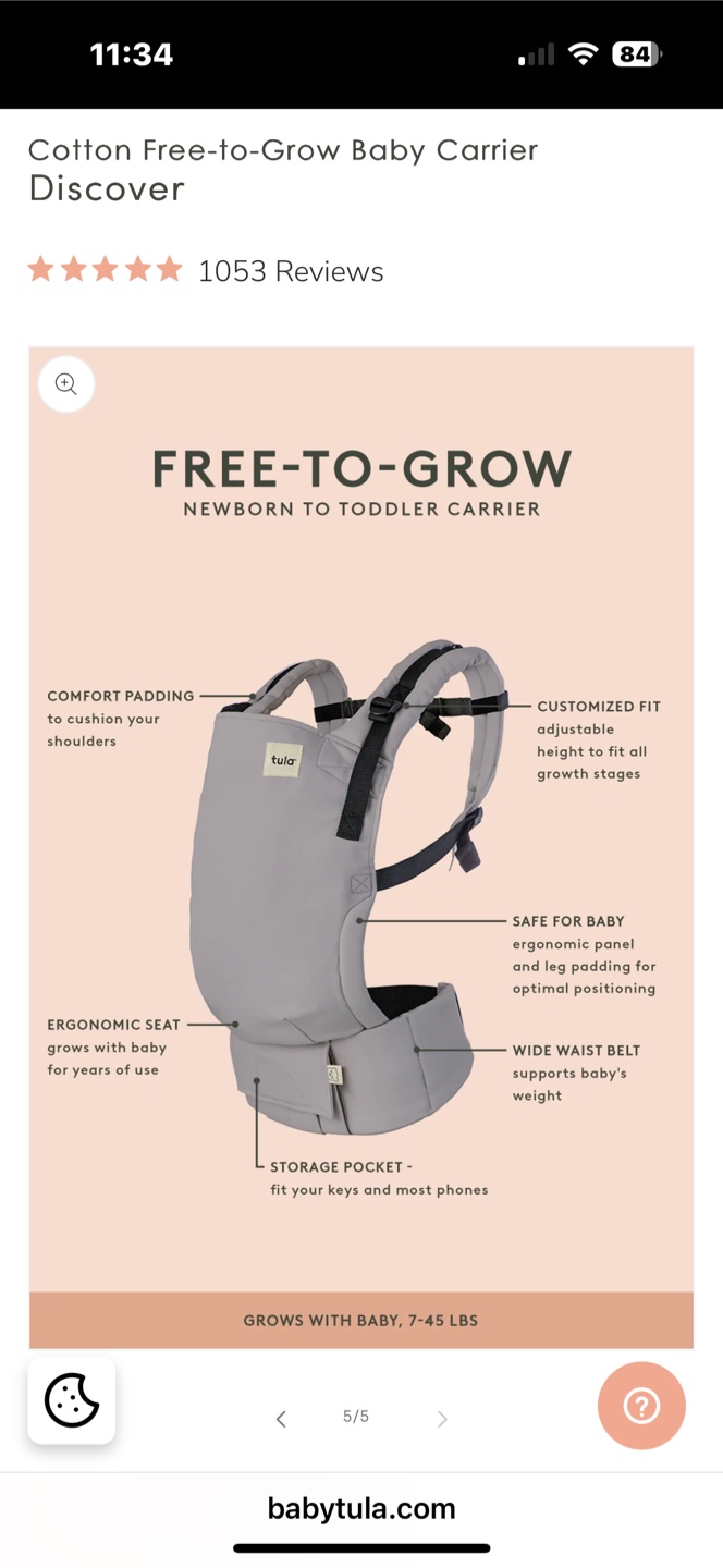 Tula Free-to-Grow Baby Carrier - Starry Night - photo 2