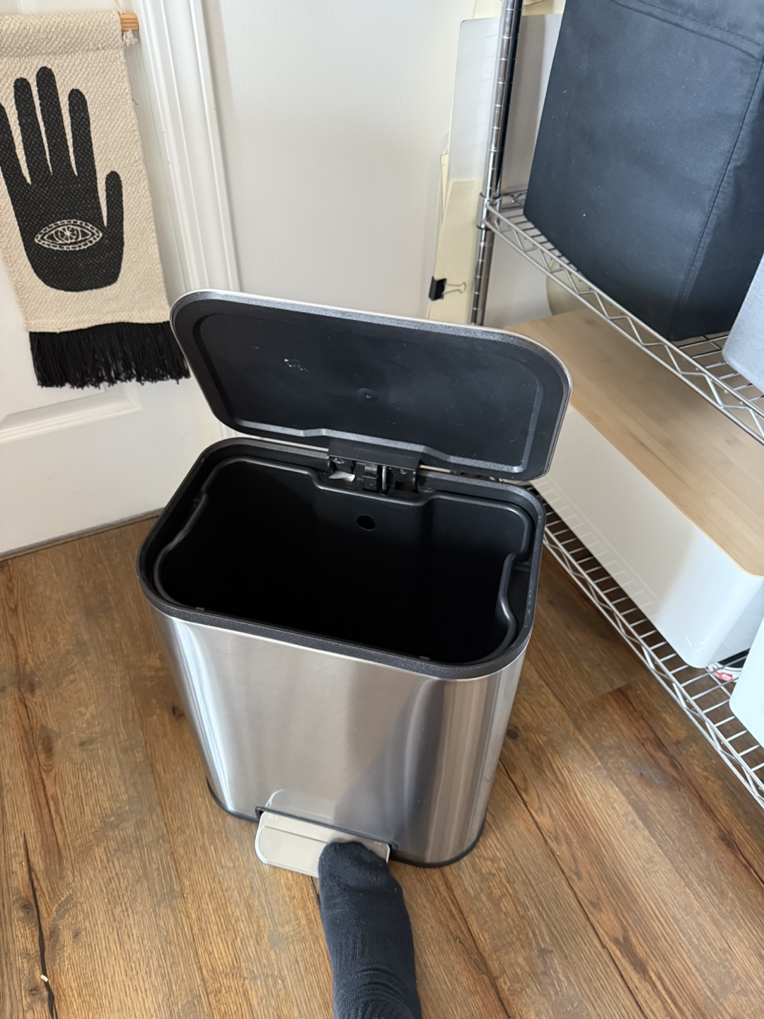 Stainless Steel Step Trash Can - photo 2