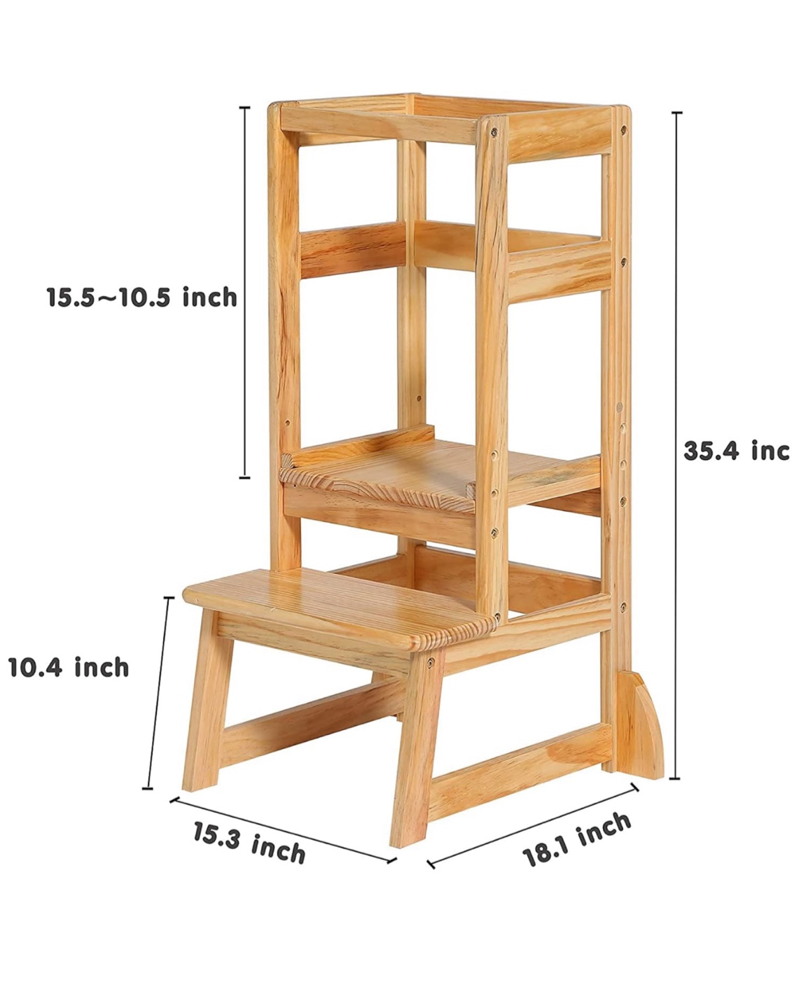Wooden Toddler Learning Tower - photo 3