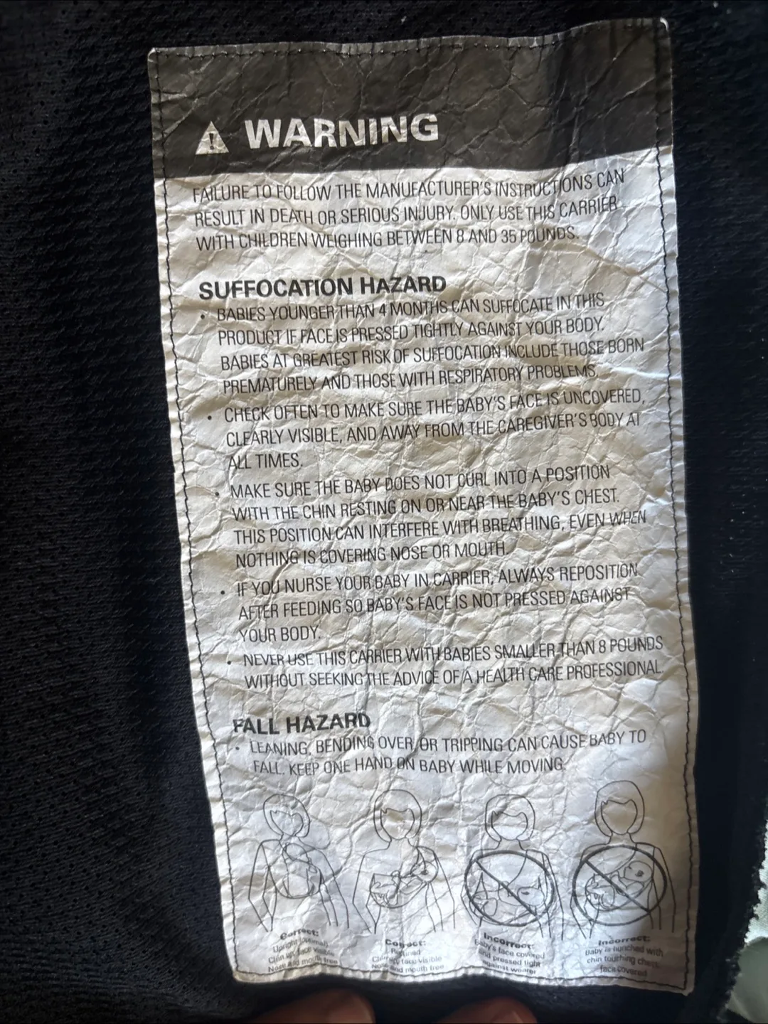 Black Ring Sling Baby Carrier image indicator(2)