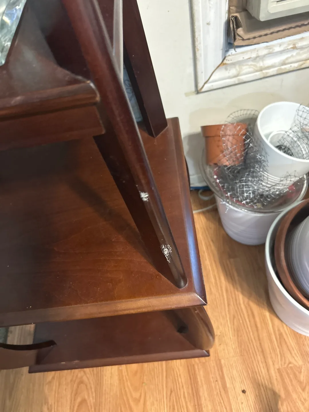 Tall Wooden 5-Shelf Plant Stand image indicator(2)