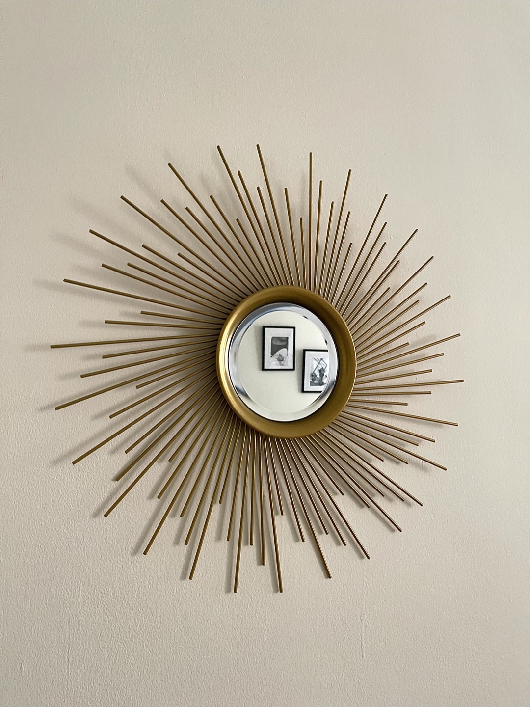 Gold metal Sunburst Mirror Wall Decor
