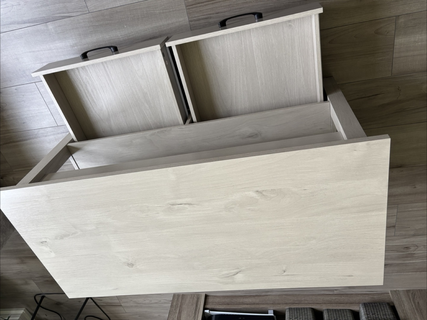 Lift-Top Coffee Table with Storage and Two Drawers - photo 3
