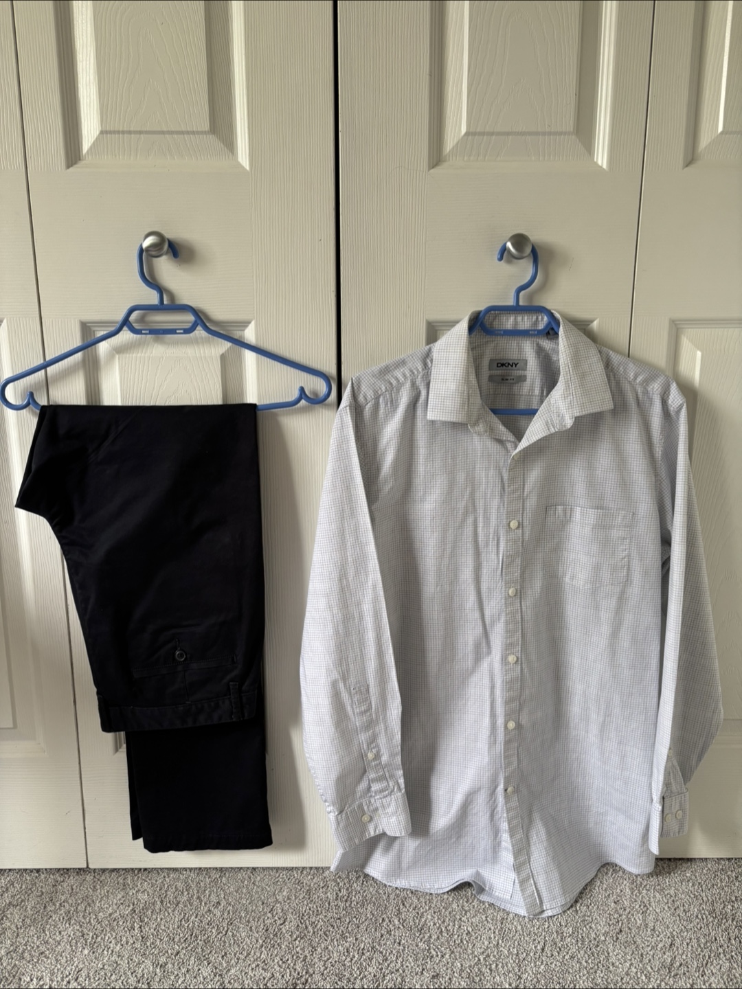 DKNY Men's Slim Fit Shirt and Pants
