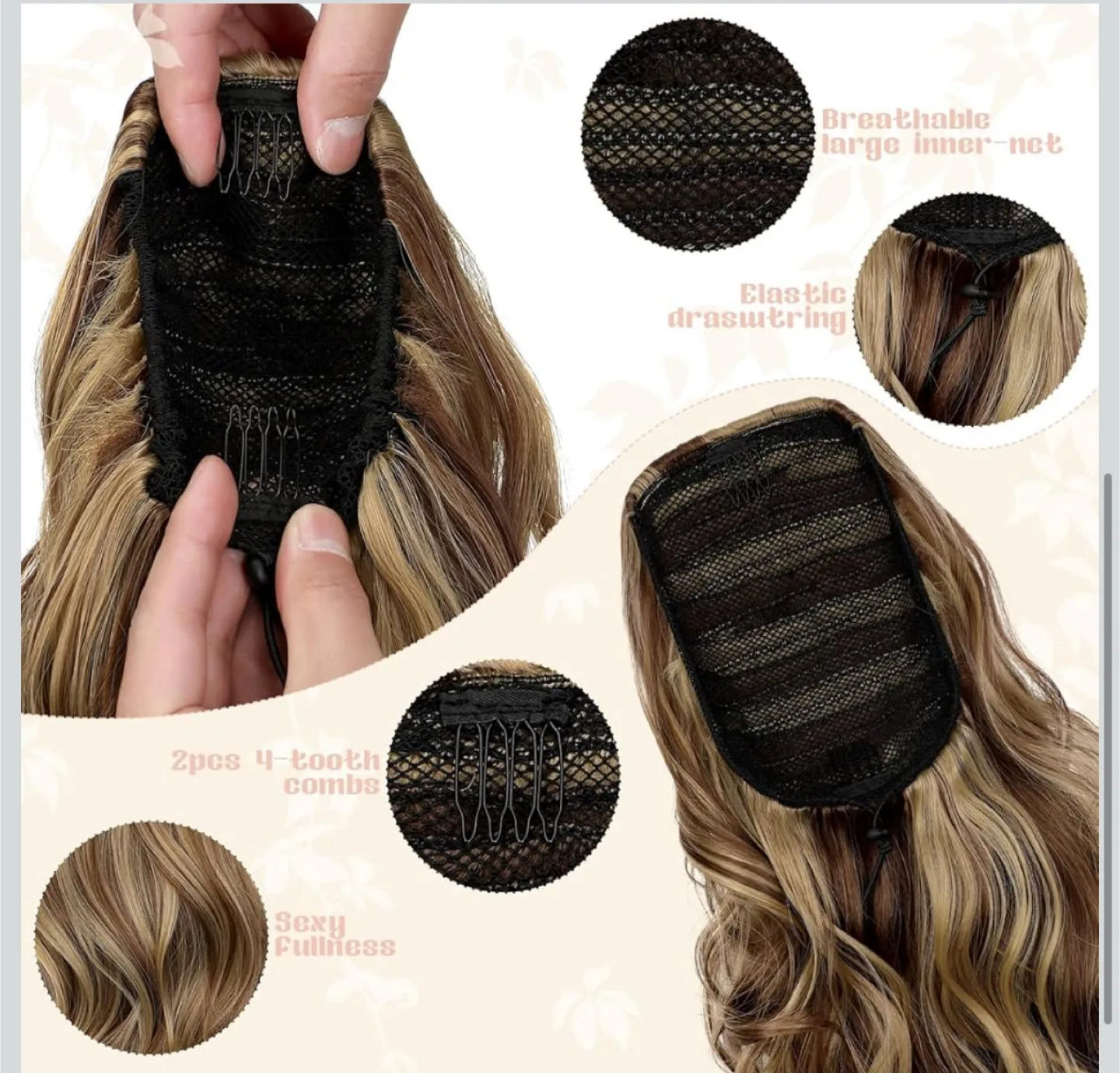 Wavy Clip-in Ponytail Hair Extension image indicator(4)