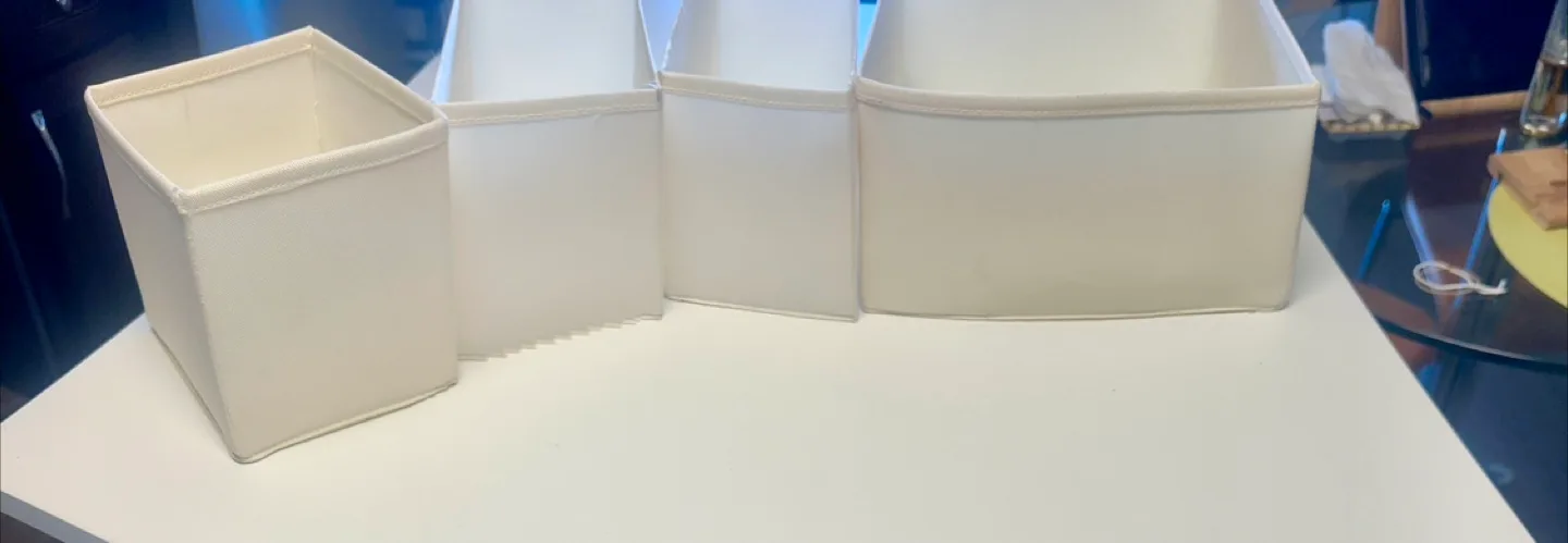 IKEA SKUBB Drawer Organizers -Set of four off-white image indicator(4)