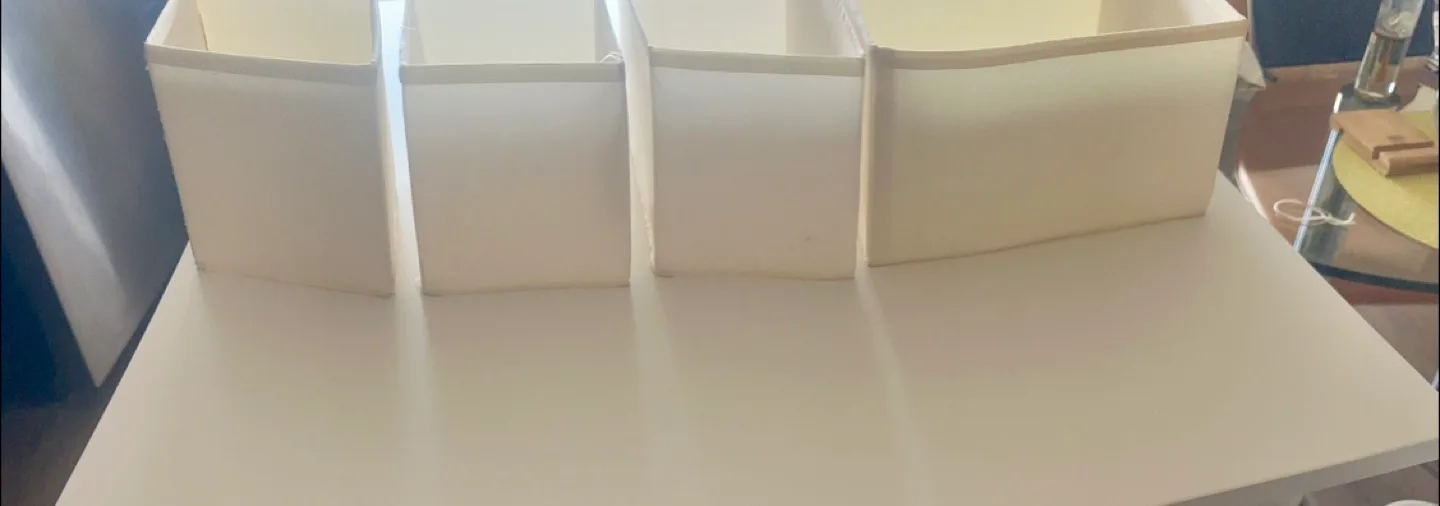 IKEA SKUBB Drawer Organizers -Set of four off-white image indicator(2)