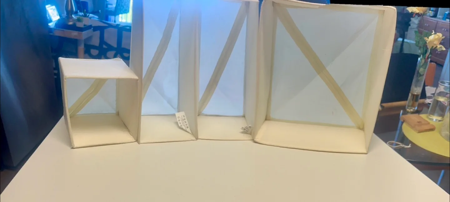 IKEA SKUBB Drawer Organizers -Set of four off-white image indicator(3)