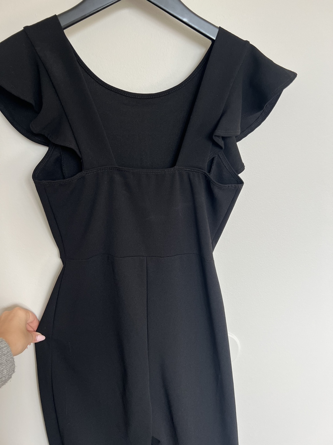 Black Ruffle Jumpsuit - photo 3