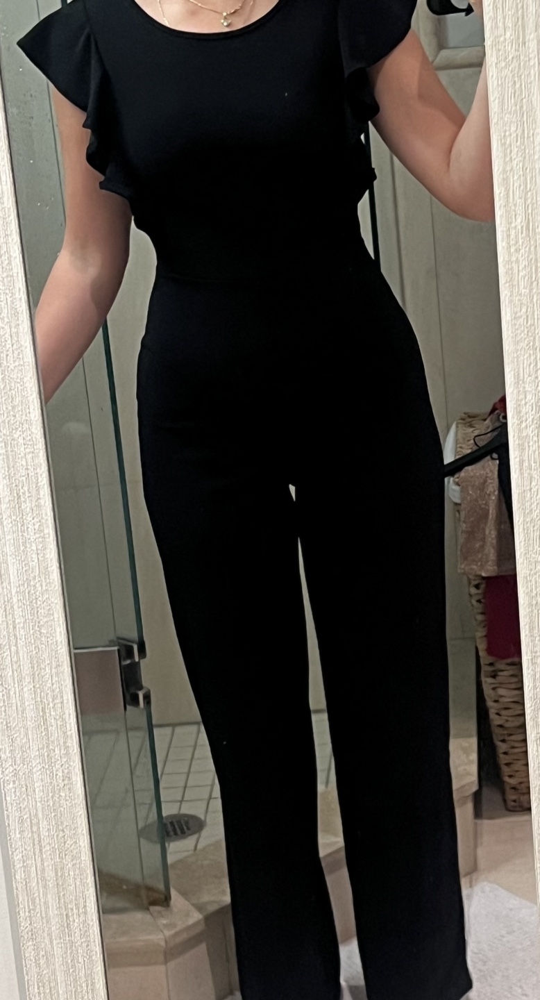 Black Ruffle Jumpsuit - photo 5