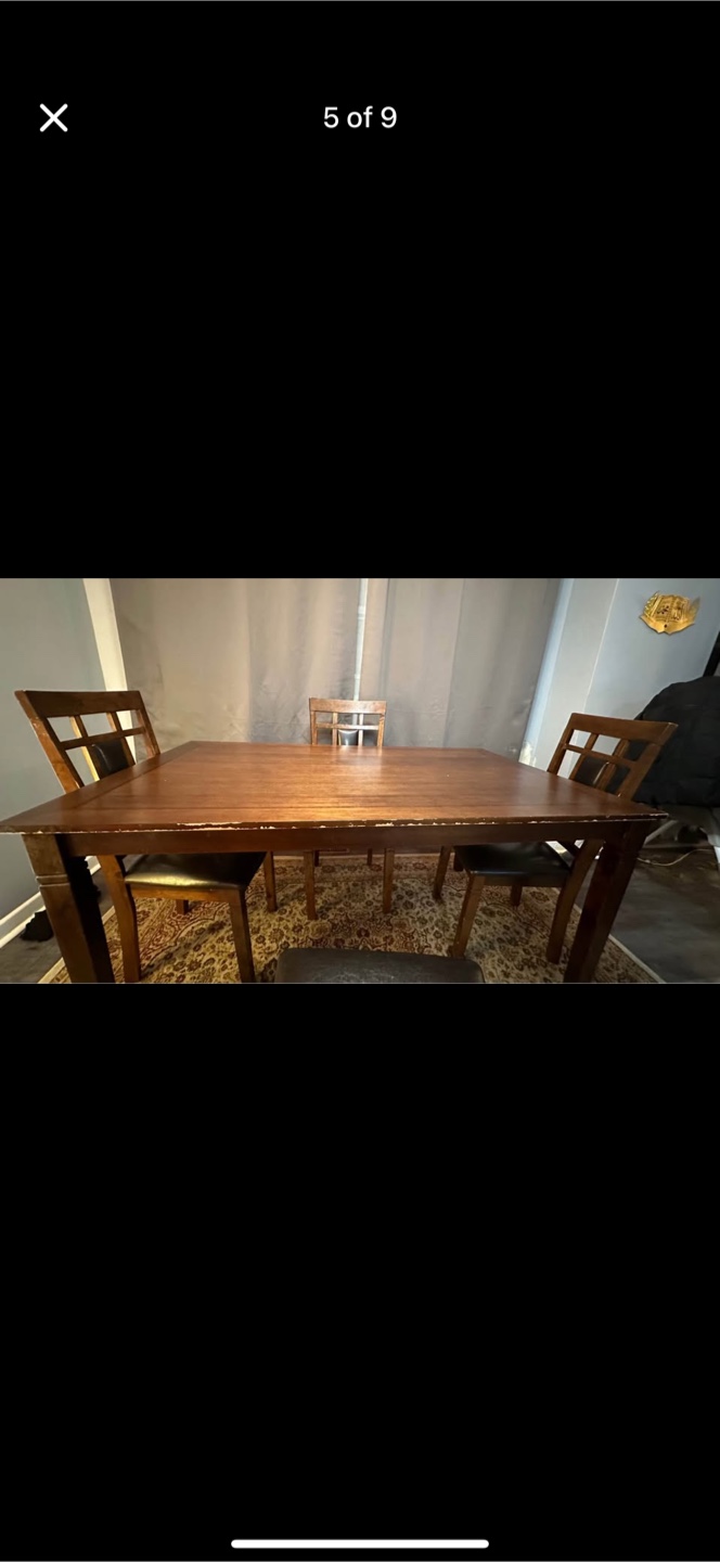 The Brick Dark Wood Dining Table  & Chairs - photo 5