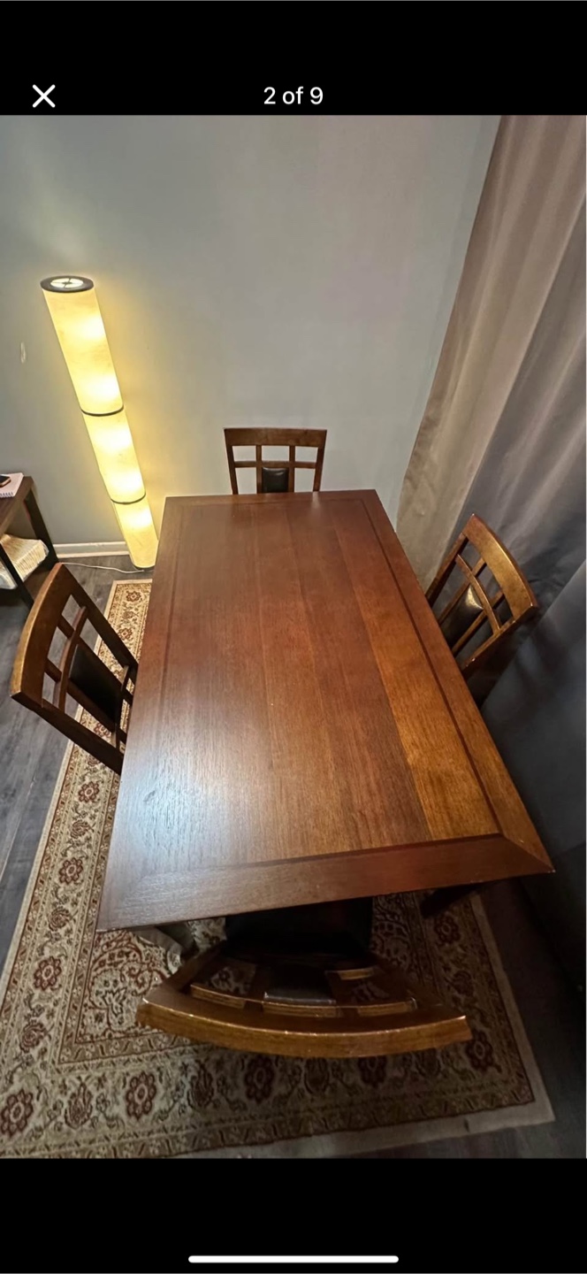 The Brick Dark Wood Dining Table  & Chairs - photo 2