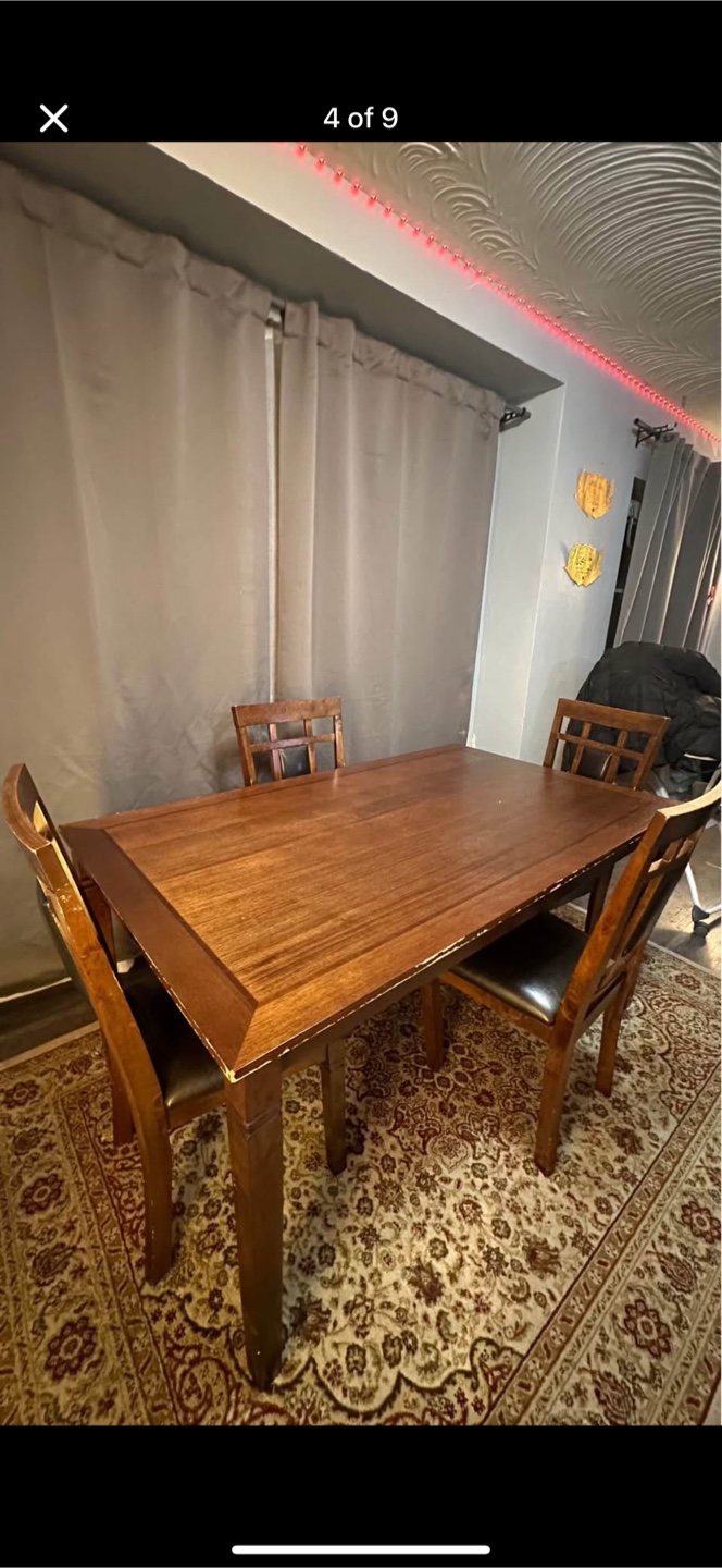 The Brick Dark Wood Dining Table  & Chairs - photo 4