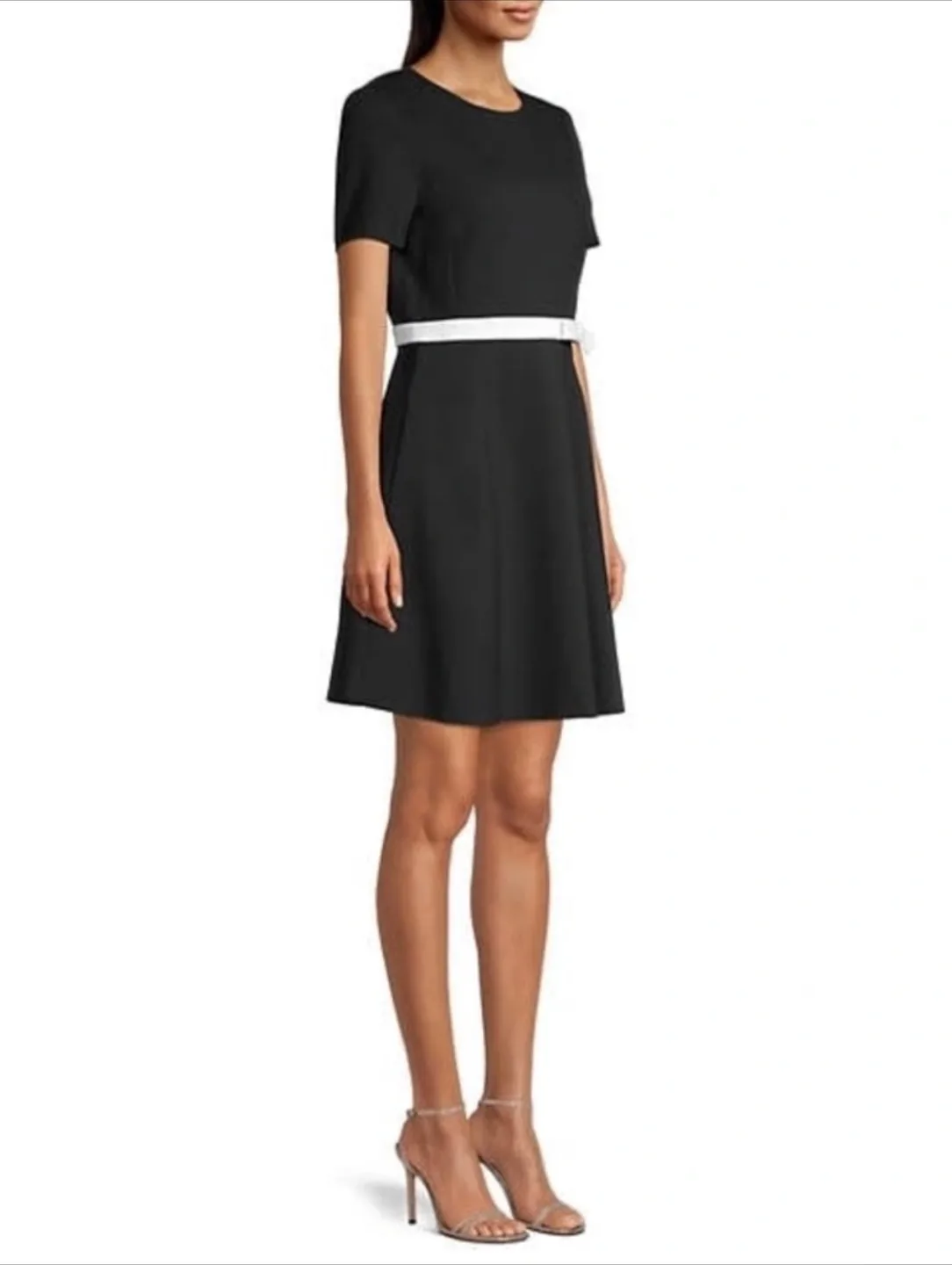 Kate Spade Bow-Waist Two-Tone Ponte Dress size 10 image indicator(8)