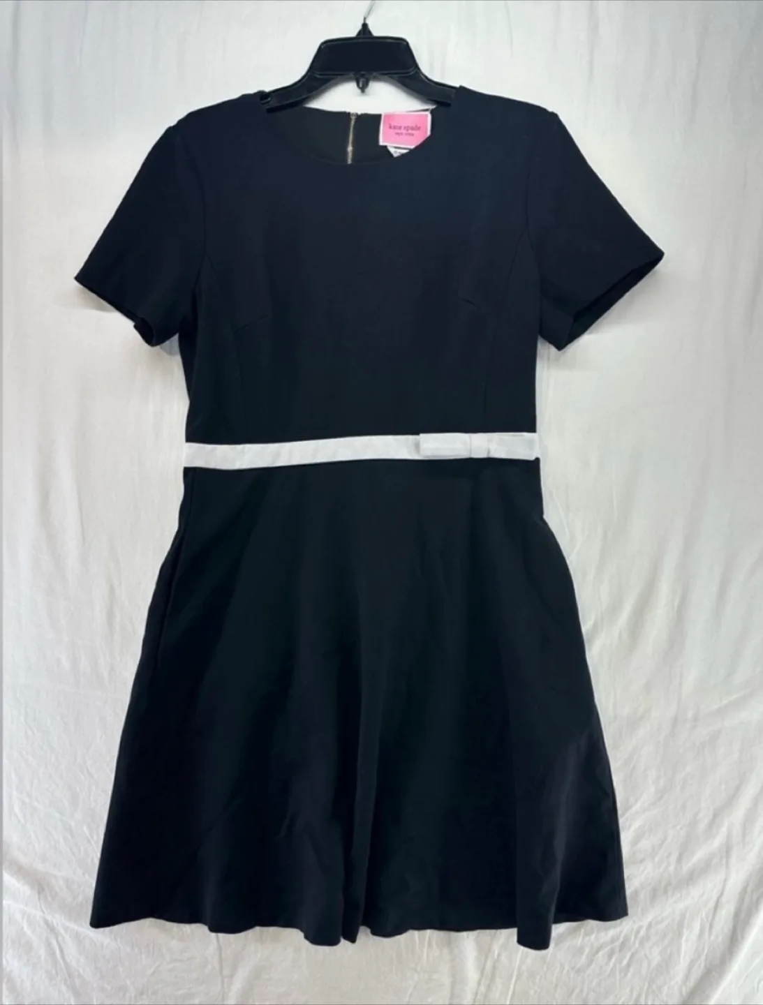 Kate Spade Bow-Waist Two-Tone Ponte Dress size 10 image indicator(5)
