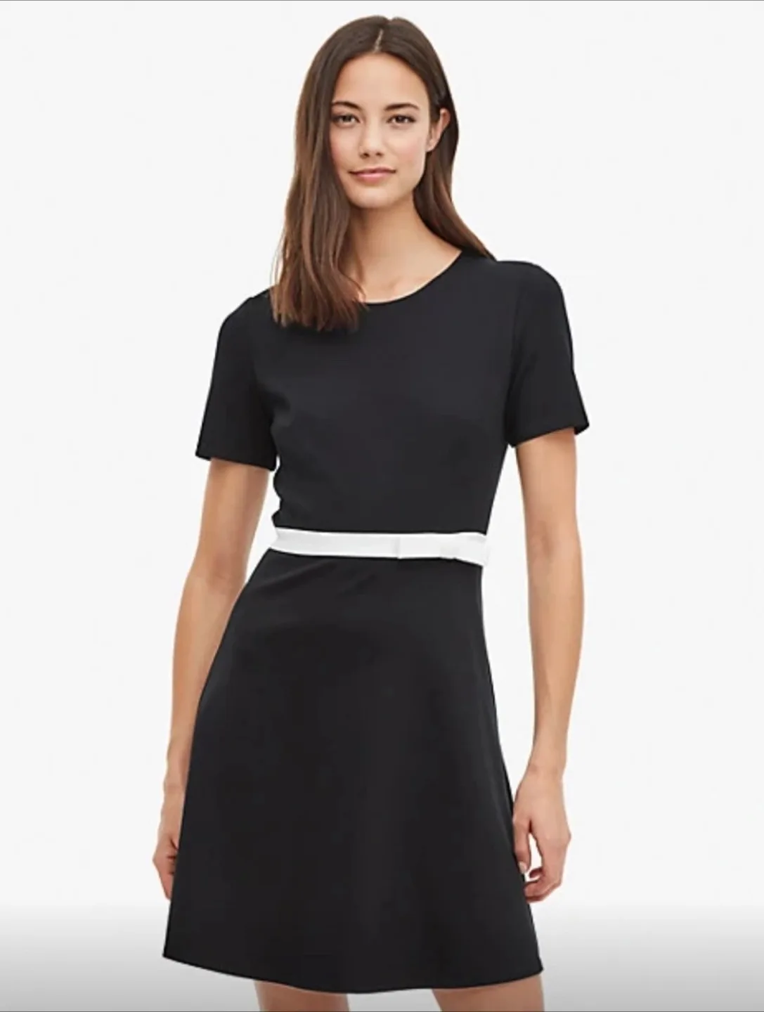 Kate Spade Bow-Waist Two-Tone Ponte Dress size 10 image indicator(2)