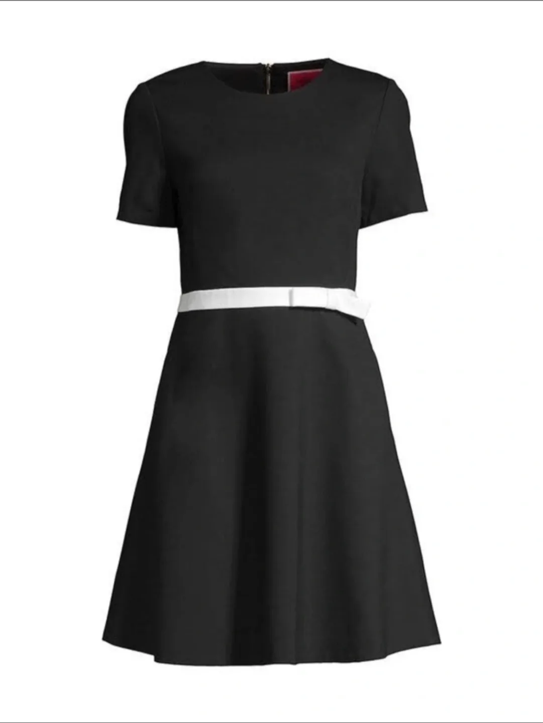 Kate Spade Bow-Waist Two-Tone Ponte Dress size 10 image indicator(9)