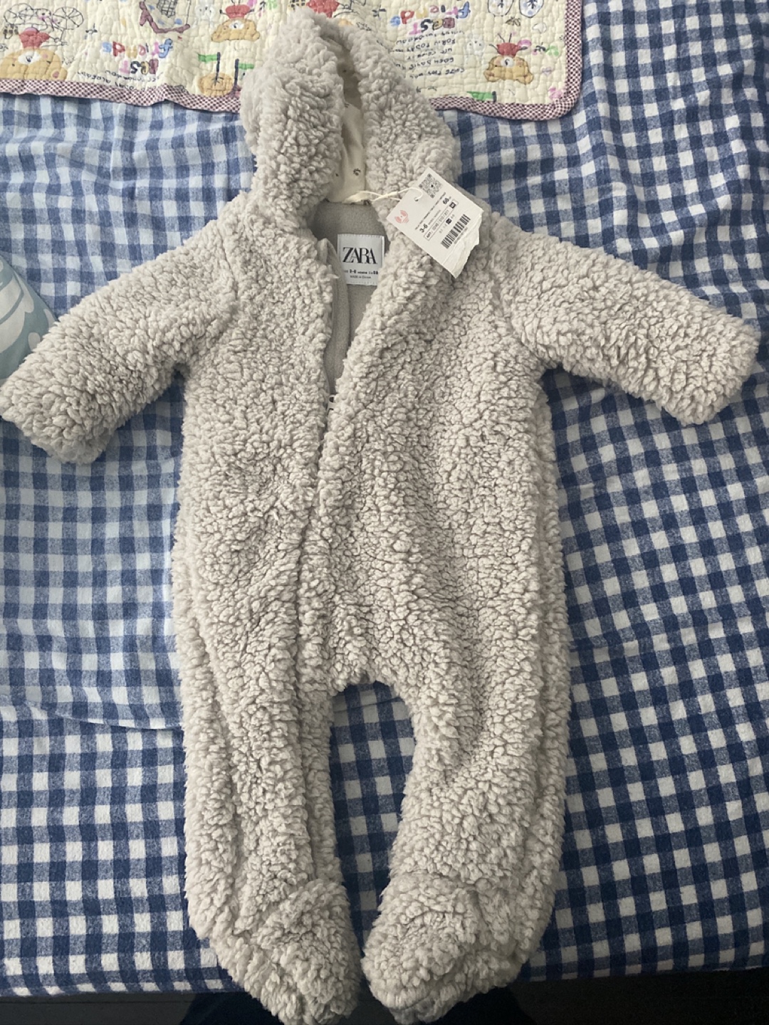 Zara Baby Teddy Fleece Jumpsuit