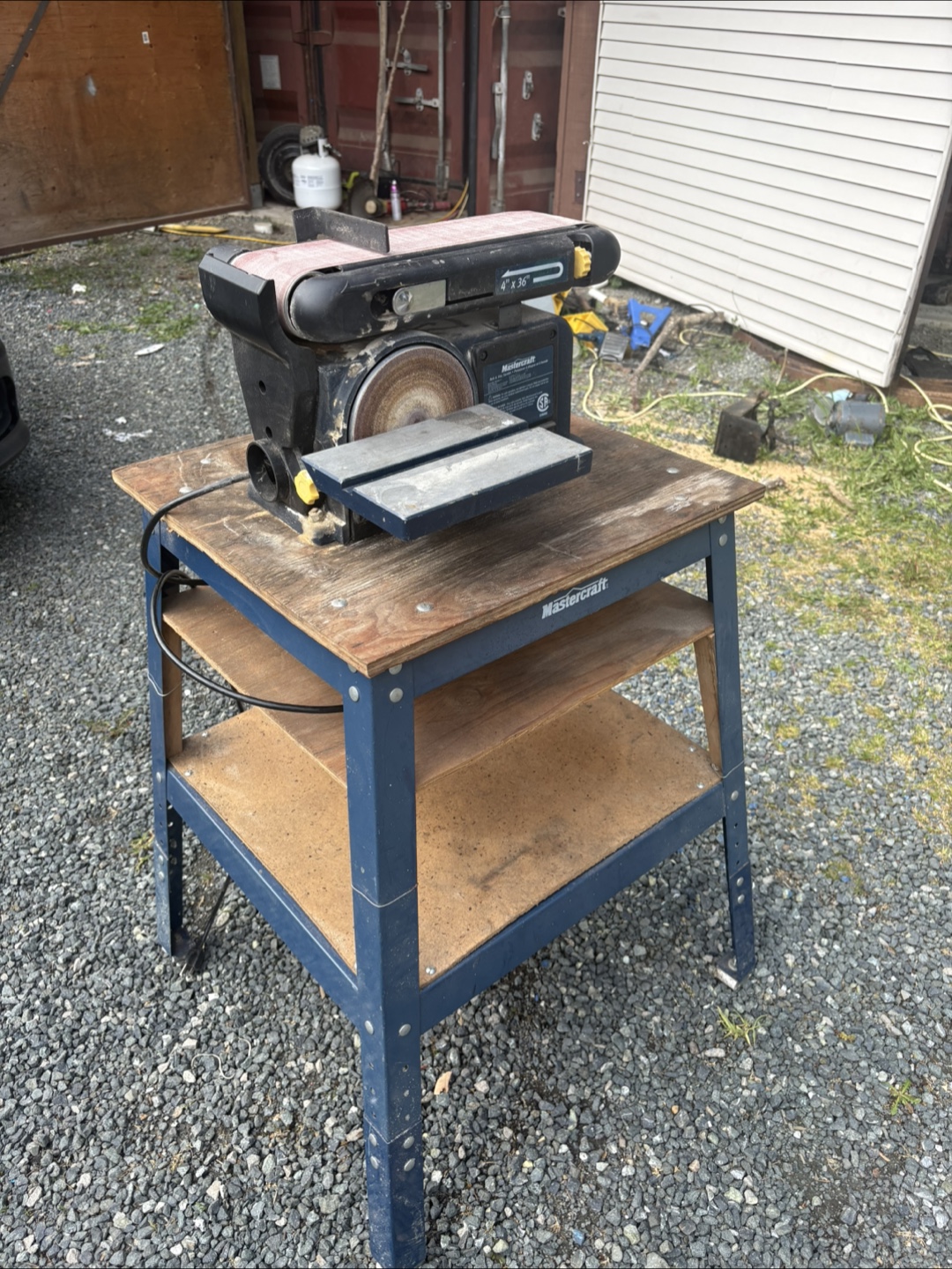Mastercraft Belt & Disc Sander with Stand