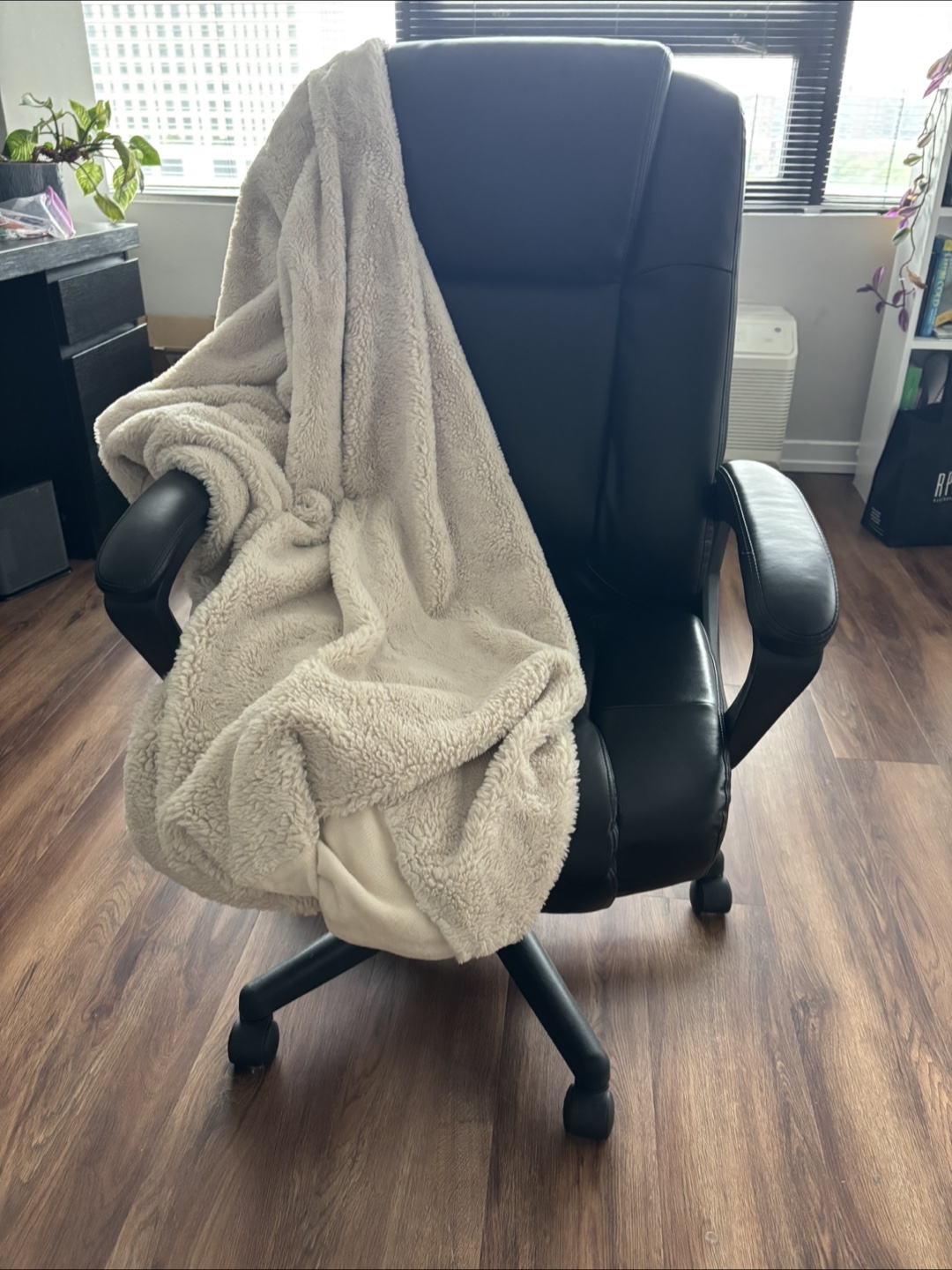 Black Leather Office Chair
