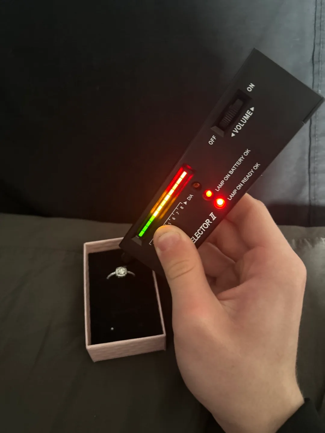 Moissanite ring OBO read description image indicator(2)