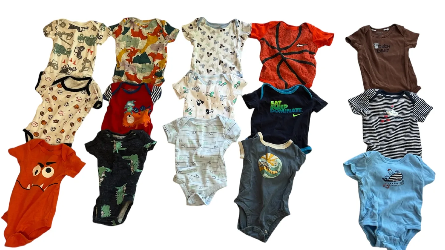 Assorted baby boy clothes 47 pcs. Size 3-9 months image indicator(2)