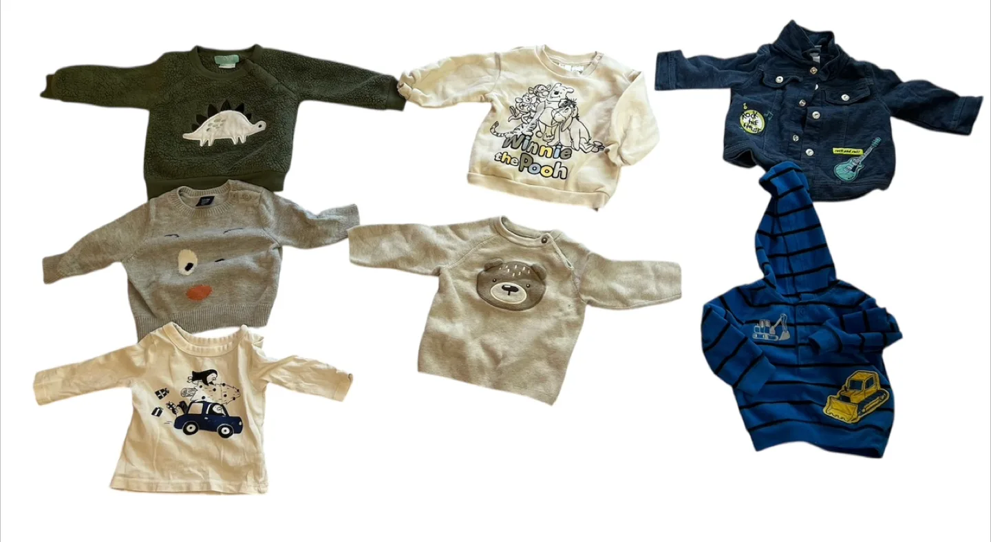 Assorted baby boy clothes 47 pcs. Size 3-9 months image indicator(4)
