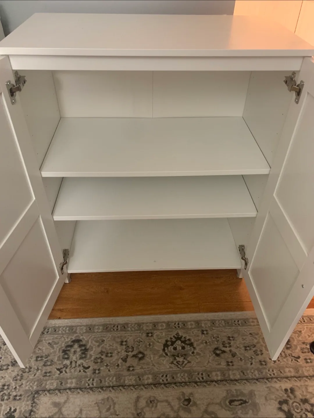 IKEA BRIMNES White Cabinet with Doors image indicator(3)