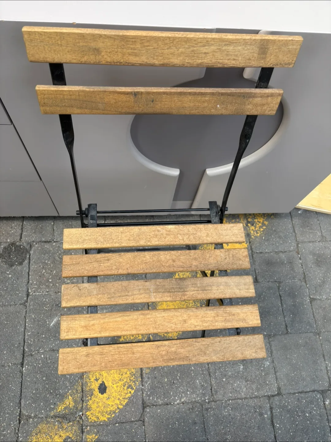 Vintage Folding Wooden Chair image indicator(3)