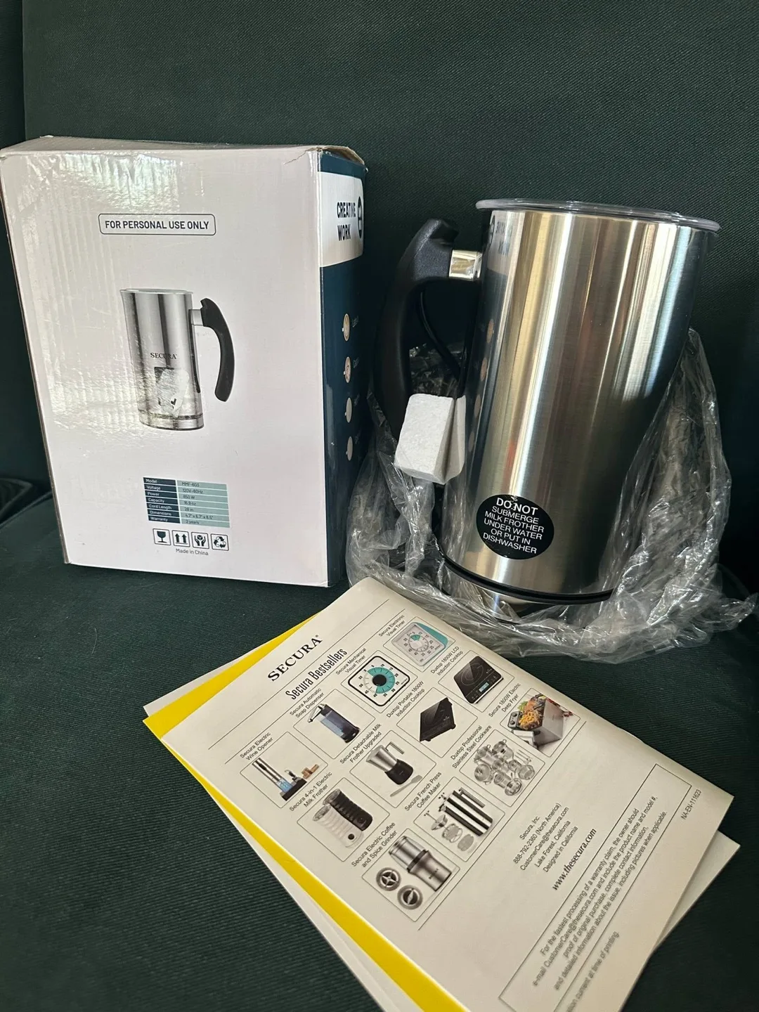 Moving sale - Secura Electric Milk Frother thumbnail