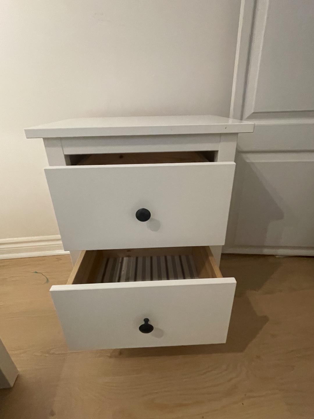 IKEA MALM Two-Drawer Nightstand - White - photo 3