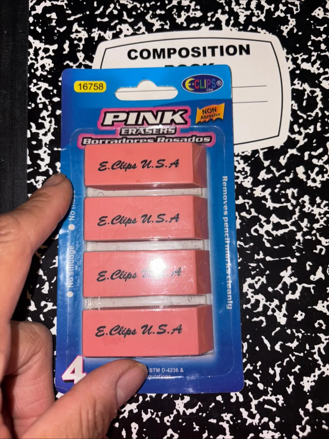 Composition Notebooks and Pink Erasers thumbnail