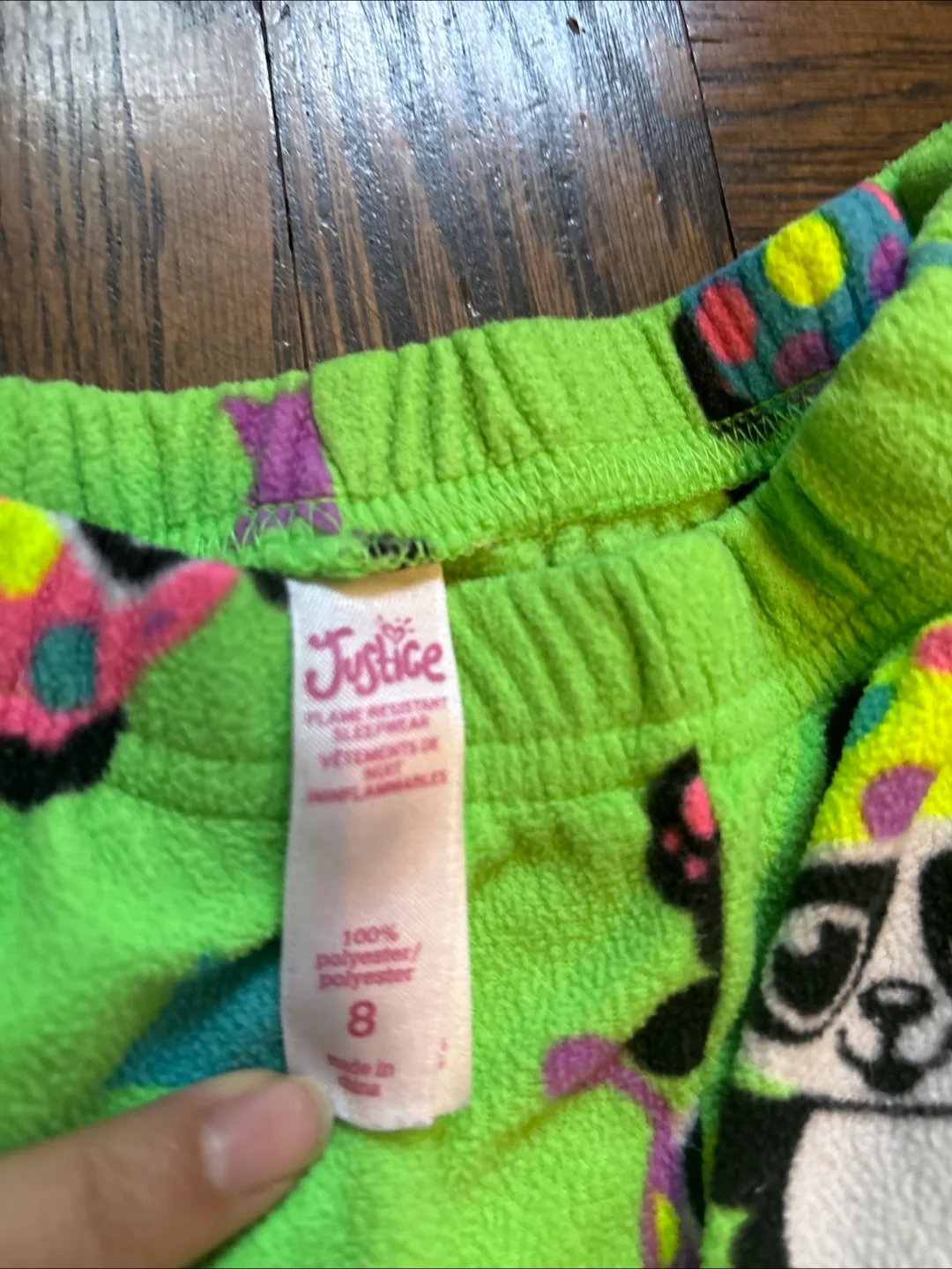 Girls Size 8 Panda Pajamas image indicator(4)