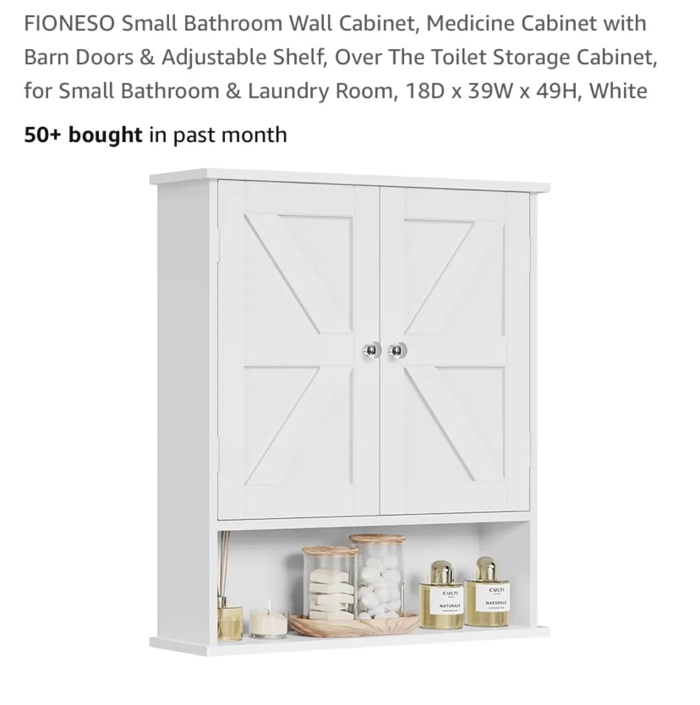 New Small Bathroom Wall Cabinet Medicine Cabinet White thumbnail