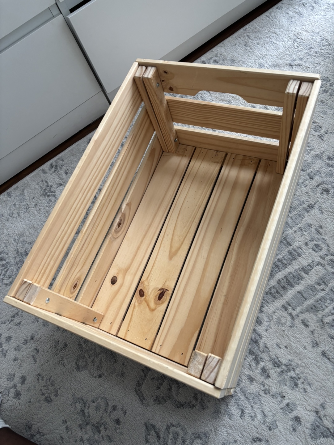 Wooden Crate Storage Box - photo 2