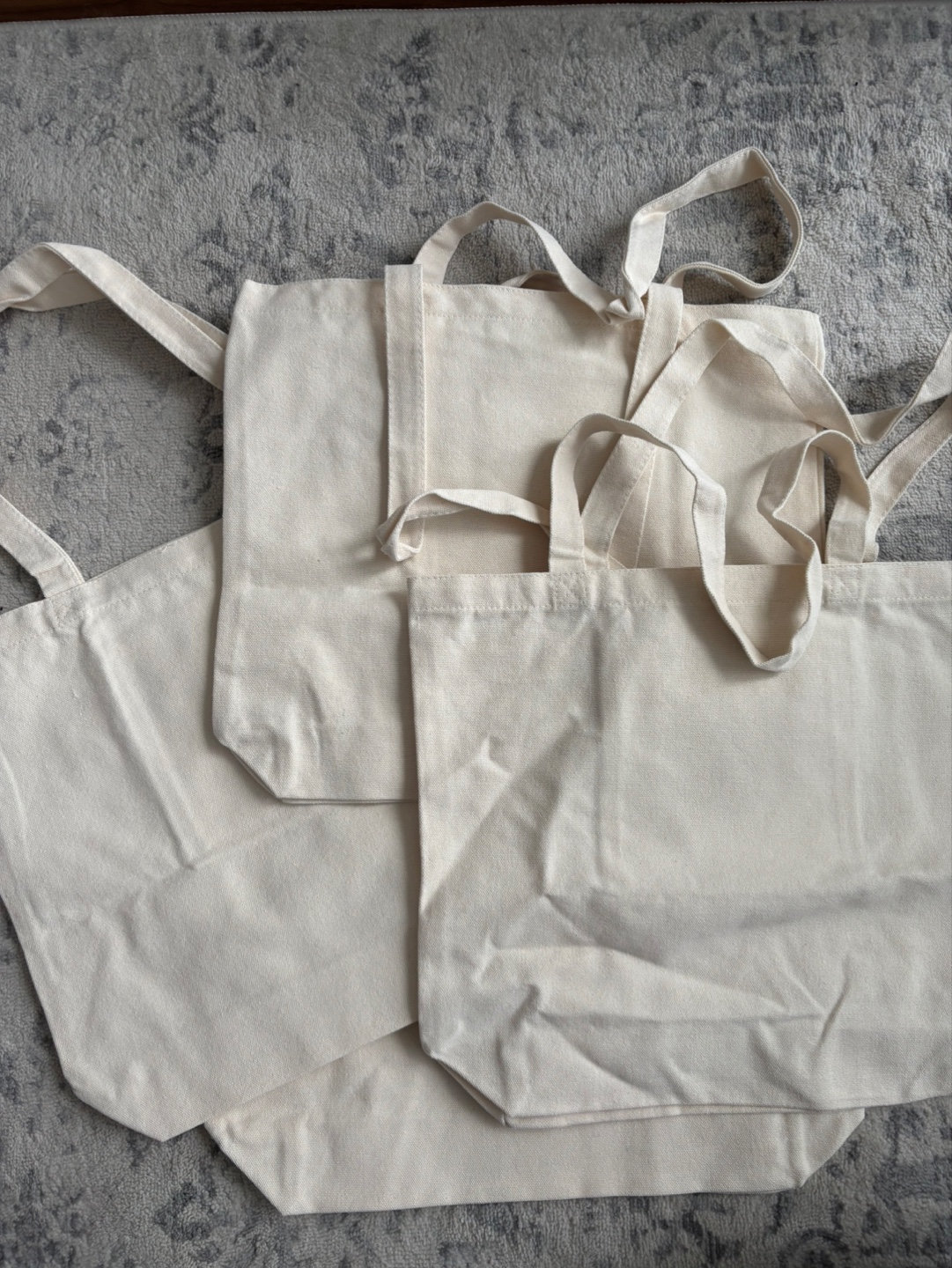 Four Reusable Tote Bags - Off-White - photo 2