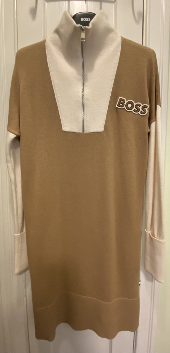 BOSS x ALICA SCHMIDT Colourblock Sweater Dress