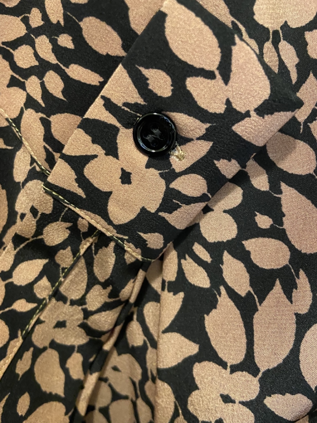 BOSS Womens Black and camel  Floral Midi Dress - photo 4