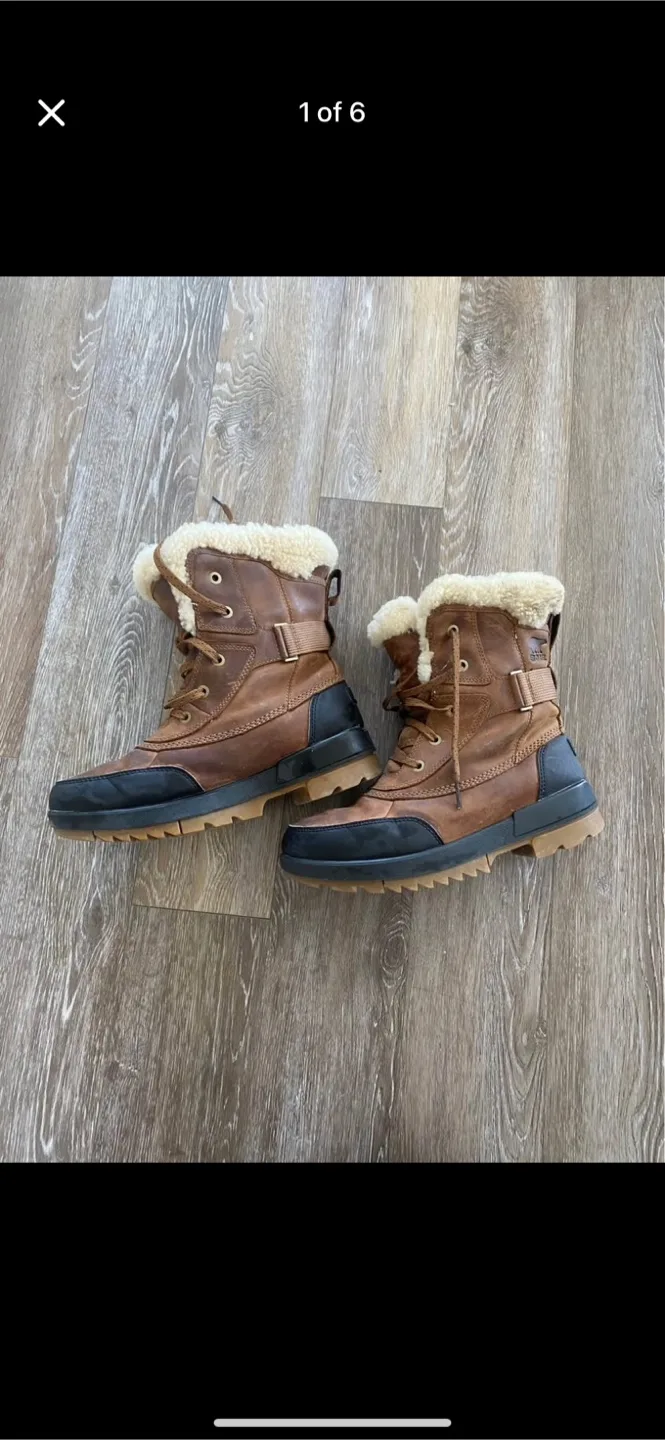 Sorel Outdry Explorer Caribou Waterproof Winter Boots thumbnail