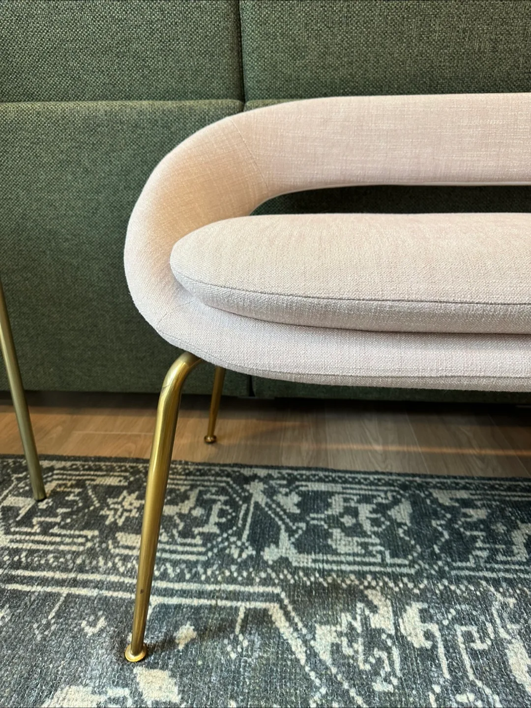 Bench with Gold Legs - West Elm image indicator(2)