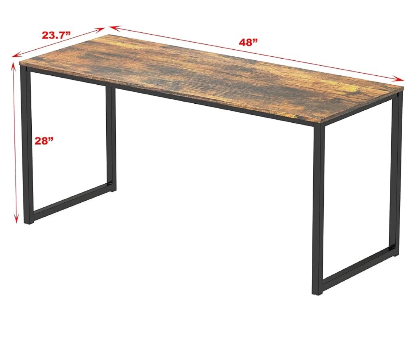 Rustic Brown Home Office Computer Desk image indicator(2)