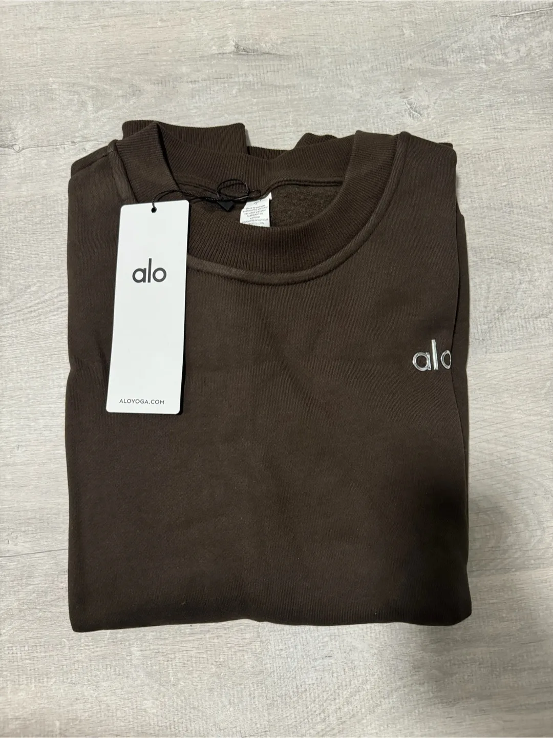 Alo Yoga Accolade Crew Neck Pullover Leggings Set - Espresso image indicator(2)