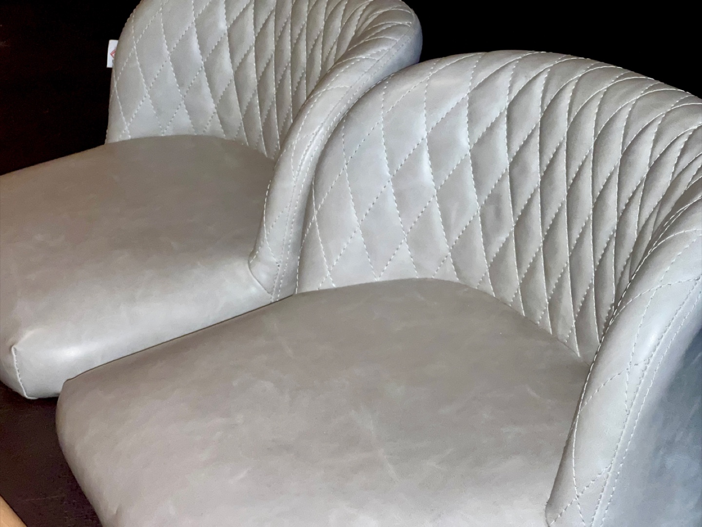 2x leather Bar Stools with Wooden Legs (Purchased for $172.88) - photo 4
