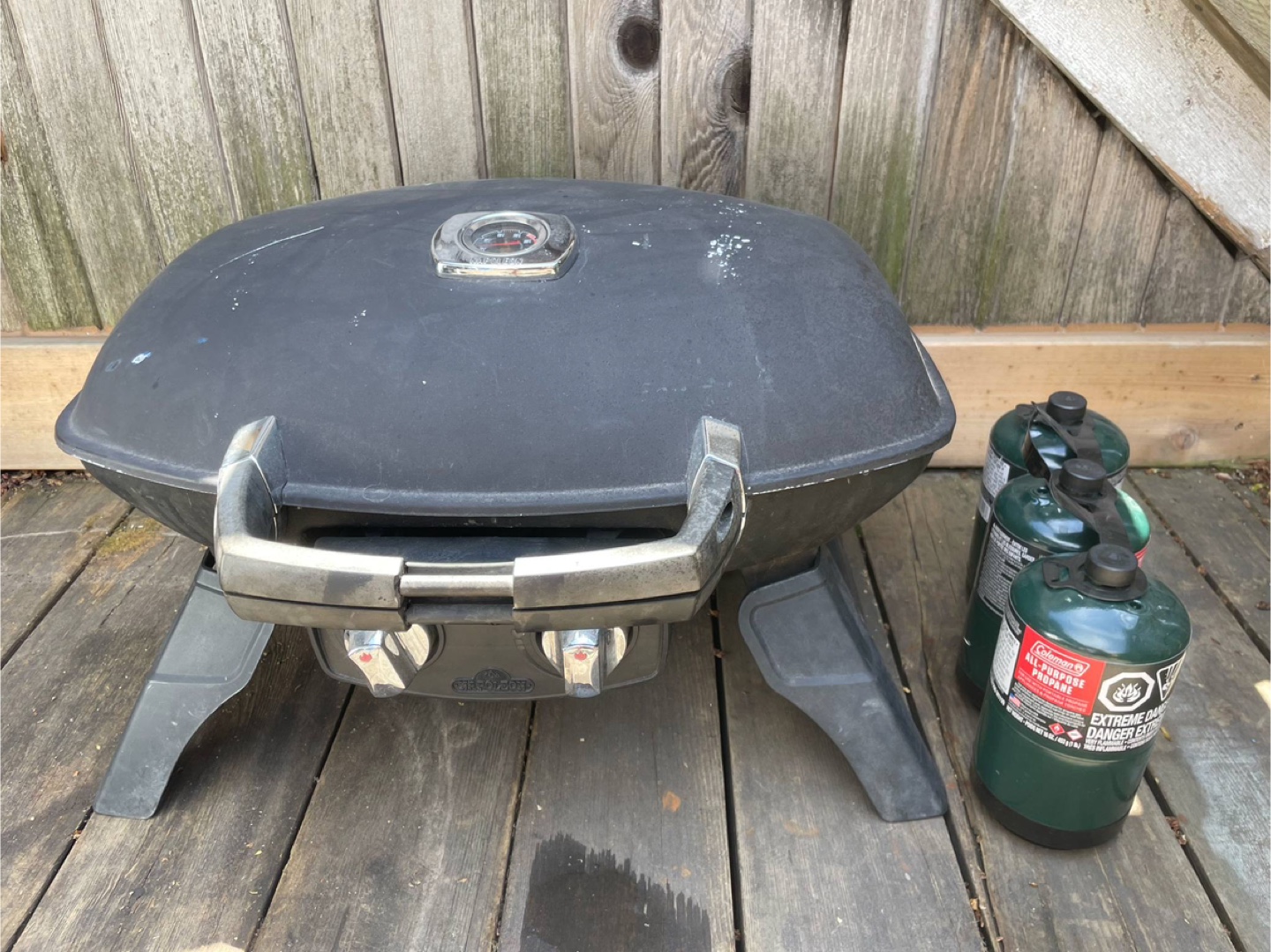 Napoleon tabletop gas BBQ