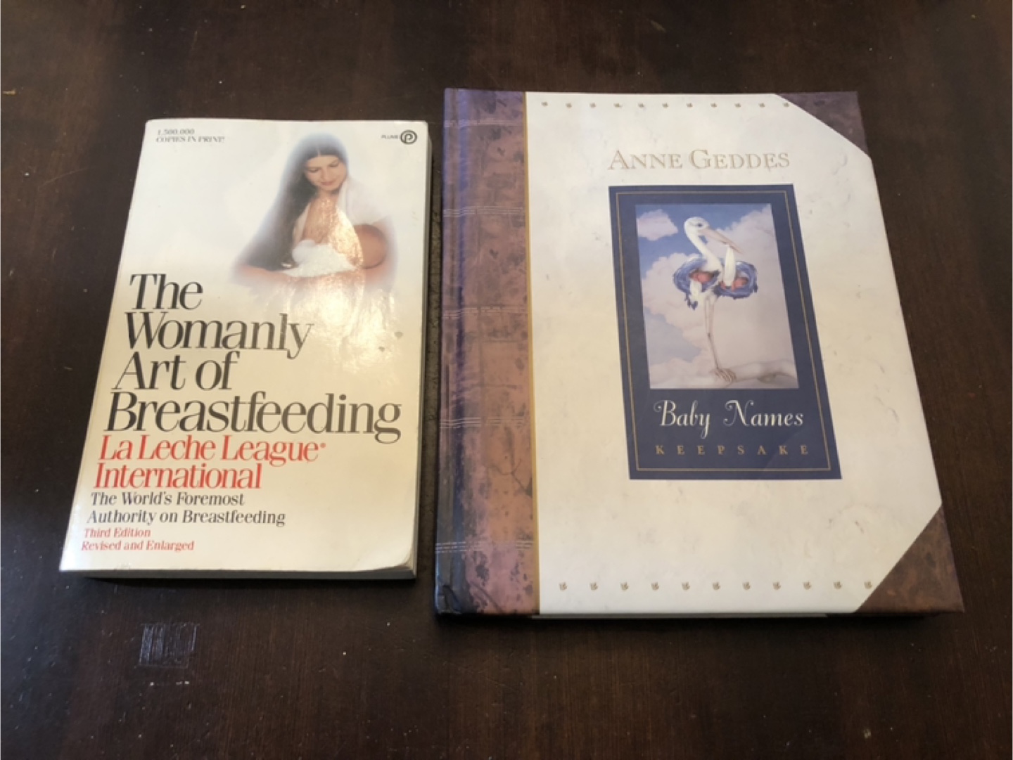 Breastfeeding and Baby Name Books.