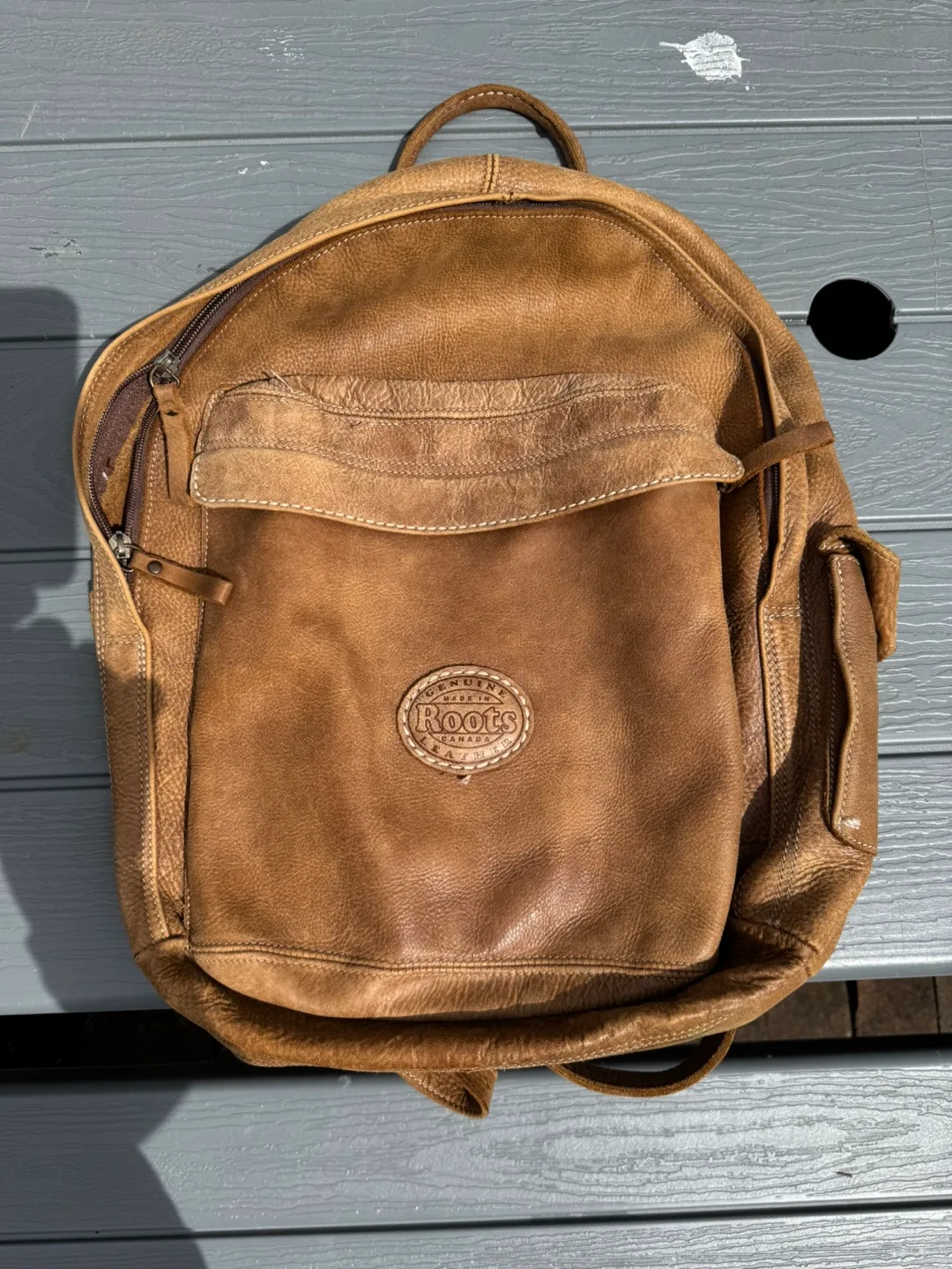 Vintage Roots Leather Backpack thumbnail